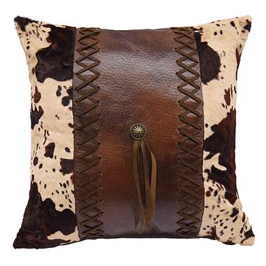 Faux leather clearance throw pillows